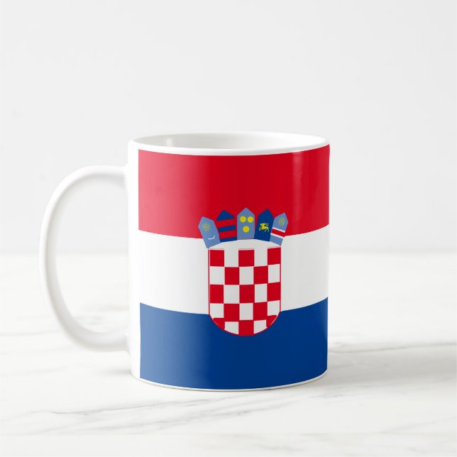 De Café Caneca Personalizável Meu Coração Pertence à Croác (Esquerda)