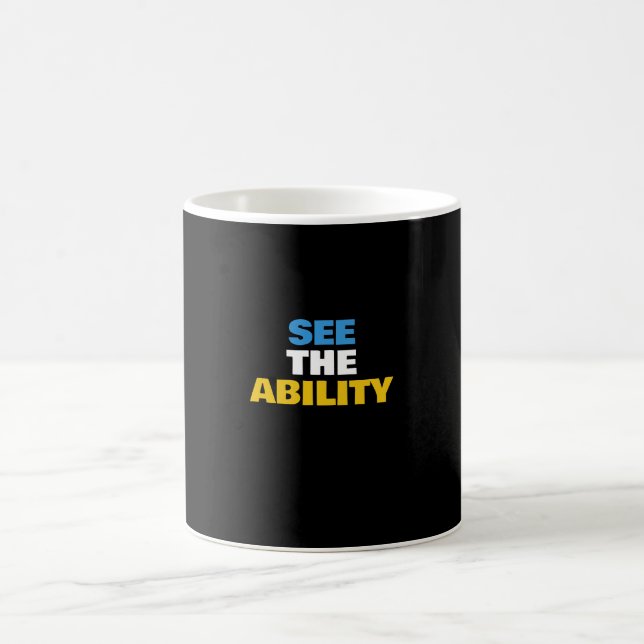 De Café Caneca Personalizável Orgulho Deficiência Ver A Ha (Centro)