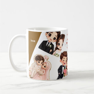 De Café Caneca personalizável para recém-casados