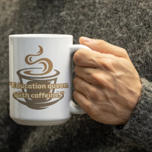 De Café Caneca Personalizável Rainha da Educação Para Prof