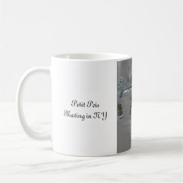 De Café Caneca Petit Pois Patinando em NY