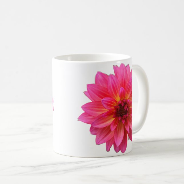 De Café Caneca Pink Dahlia (Frente Esquerda)