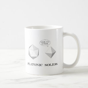 De Café Caneca platônico dos sólidos