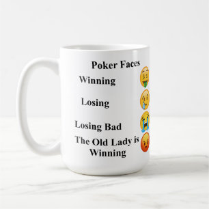 De Café caneca Poker Faces