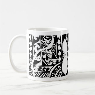 De Café Caneca Polinésia Borboleta Tribal