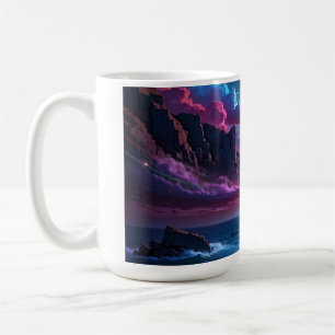 De Café Caneca Pôr do Sol no Oceano Fantasia - Caneca do M