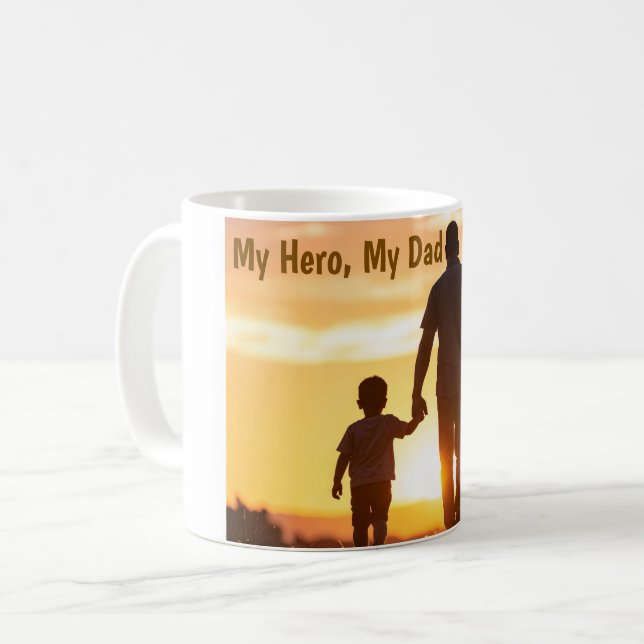 De Café Caneca Pôr do Sol Pai e Filho – Presente do Dia do (Frente Esquerda)