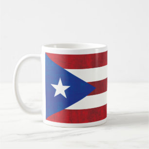De Café Caneca porto-riquenha da bandeira