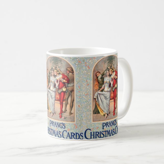 De Café Caneca Prang's Christmas Card (ca. 1886) (Frente Esquerda)