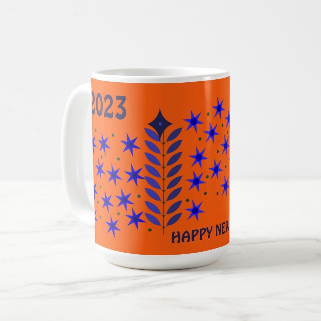 DE CAFÉ CANECA PRESENTE ANO NOVO 2023 FELIZ PARA QUALQUER  (Frente Esquerda)