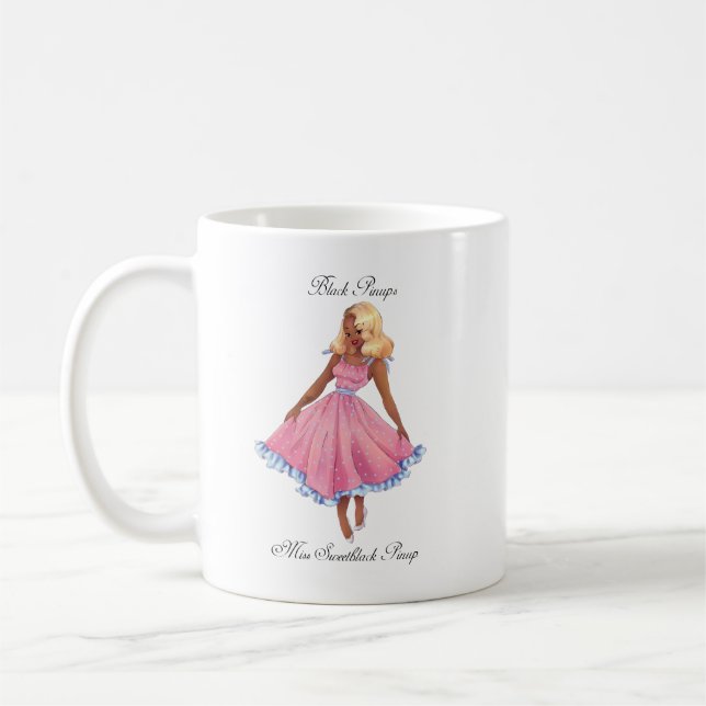 De Café Caneca preta dos Pinups - Audrey (Esquerda)
