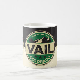 De Café Caneca Preta e Marrom Ski Vail