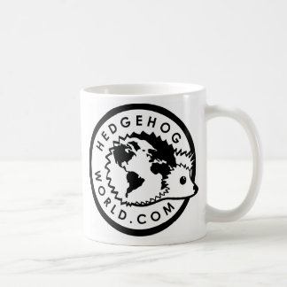 De Café caneca preto e branco do logotipo