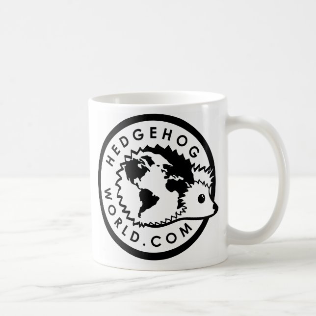 De Café caneca preto e branco do logotipo (Direita)
