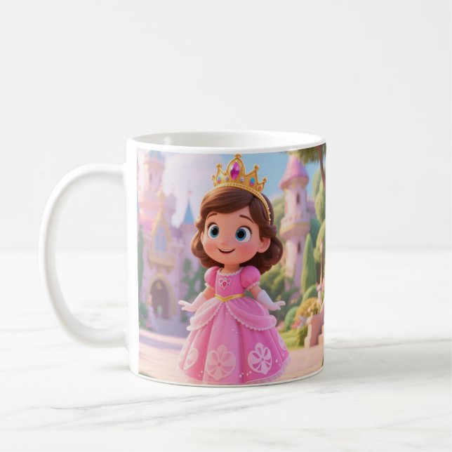 De Café Caneca Princesa Sonho – Vibrações Reais Rosa Fofa  (Esquerda)