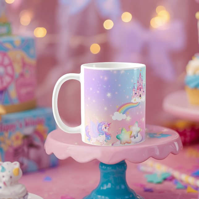 De Café Caneca Princesa Unicórnio Pastel (Criador carregado)
