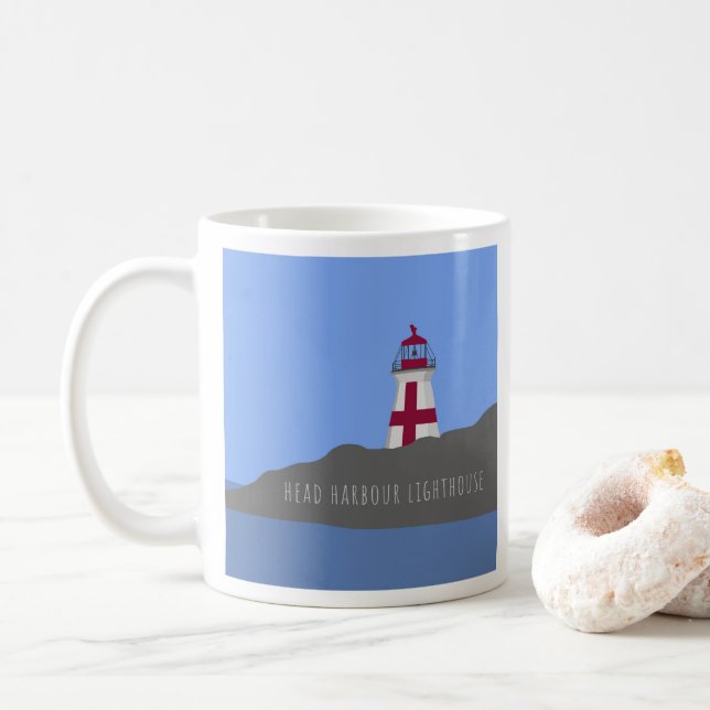 De Café Caneca principal do farol do porto (Com Donut)