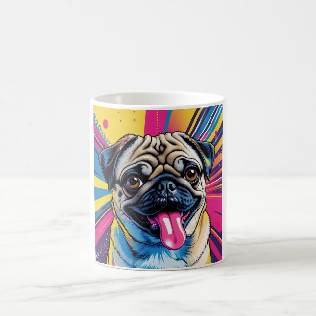 De Café Caneca Pug Pop Art 01 (Centro)