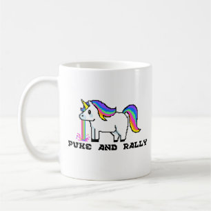 De Café Caneca Puke & Rally Unicórnio Arco-íris   Pixel Pa