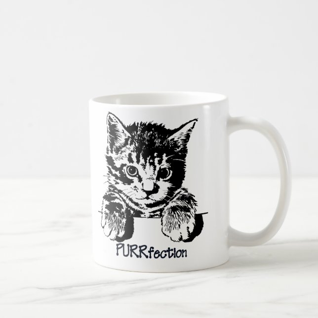 De Café Caneca Purrfection do gato (Direita)