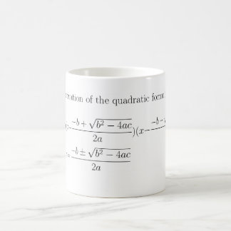 De Café Caneca quadrática da fórmula da matemática