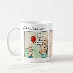 De Café Caneca Quadrinho Bebê Precoce Dimwitz Comics