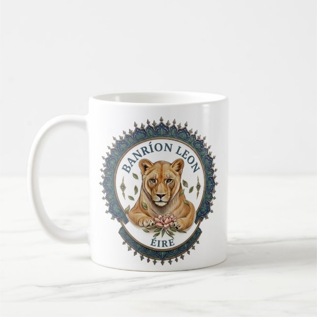 De Café Caneca Rainha Leoa. Irlanda (Esquerda)