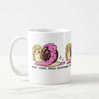 De Café Caneca Rainha SNAG (Snail Drag) – Arte Engraçada d