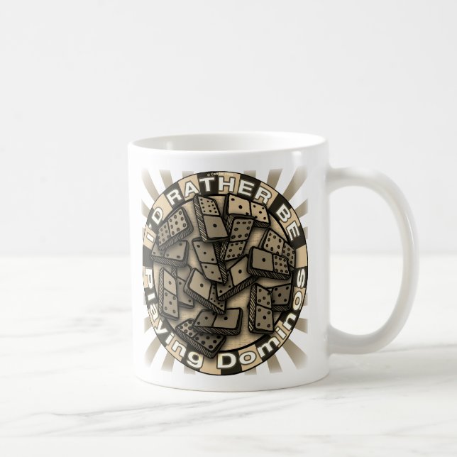 De Café Caneca Rather Play Dominoes (Direita)