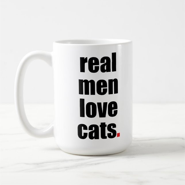 De Café Caneca real dos gatos do amor dos homens (Esquerda)