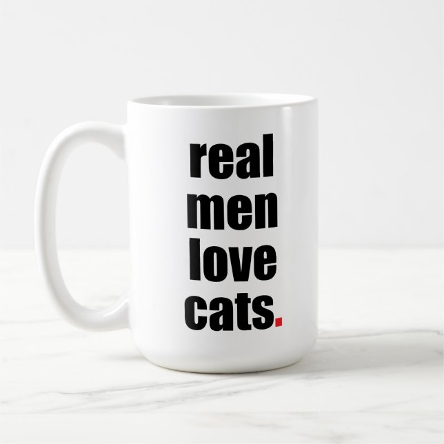 De Café Caneca real dos gatos do amor dos homens (Esquerda)