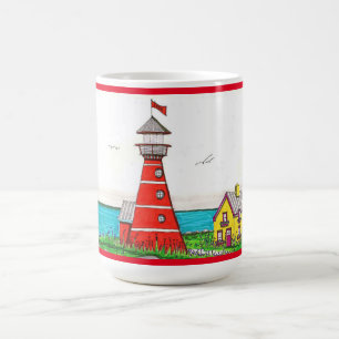 De Café Caneca Red Lighthouse 15oz