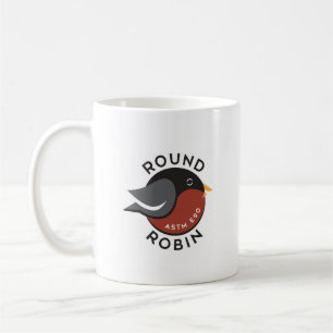 De Café Caneca redonda Robin - branca