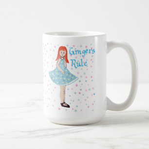 De Café Caneca "Regra da Ginger" Menina Fofa