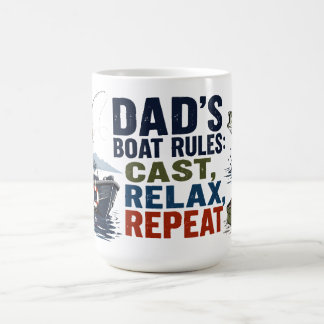 De Café Caneca Regras do Barco do Papai Relaxar Repetir