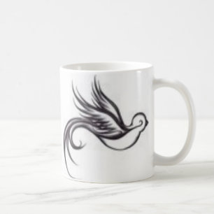 De Café caneca regular - andorinhas tribais