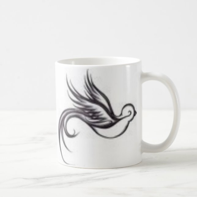 De Café caneca regular - andorinhas tribais (Direita)