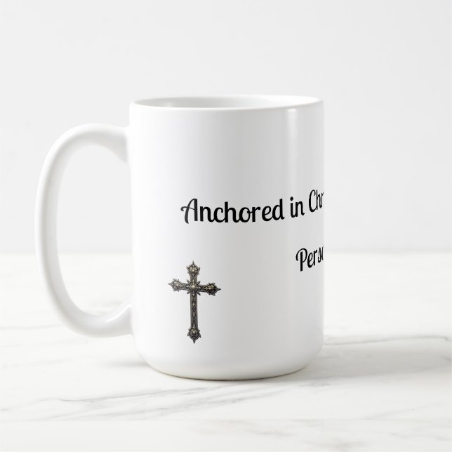 De Café Caneca Religiosa Enraizada em Cristo (Esquerda)