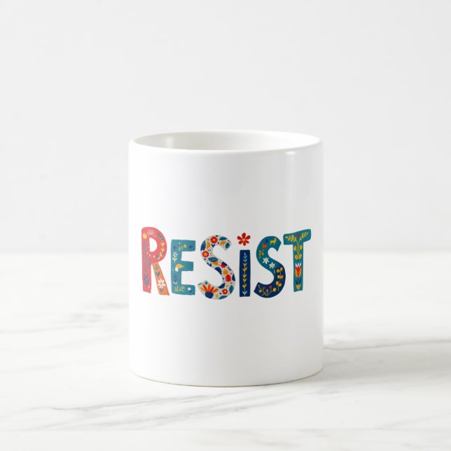 De Café caneca RESIST (Centro)