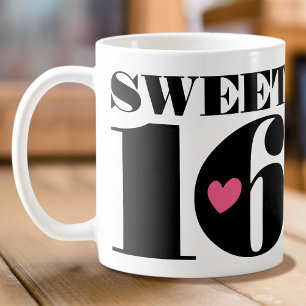 De Café Caneca retro bonito do doce dezesseis