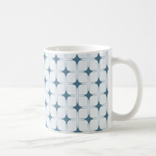 De Café Caneca retro da sofisticação, azul