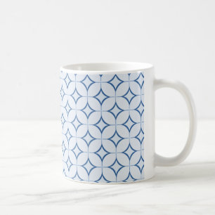 De Café Caneca retro do esplendor, azul