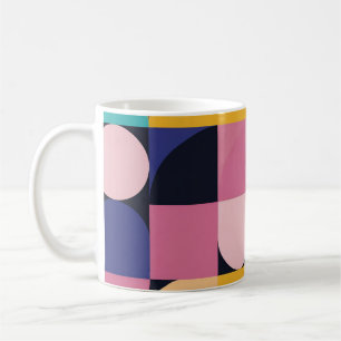 De Café Caneca Retro Pop Geometria – Meados do Século Colo