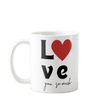 Caneca Romântica “Te Amo Muito”