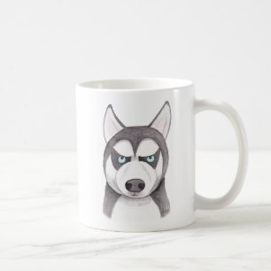 De Café Caneca ronca feliz do cão da cara ronca engraçad