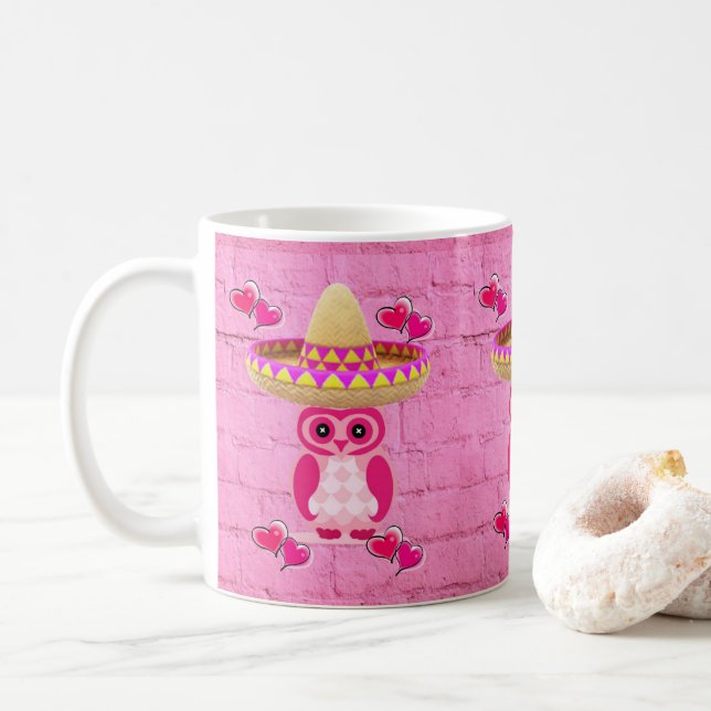 De Café Caneca Rosa (Com Donut)