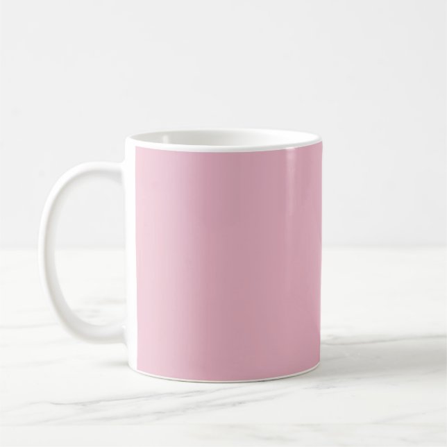 De Café Caneca Rosa Bege Sólido Suave (Esquerda)