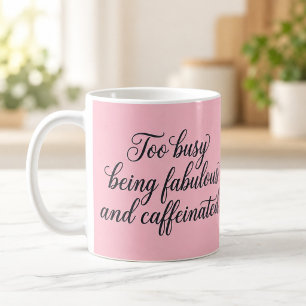 De Café Caneca Rosa Caffeína e Fabulosidade