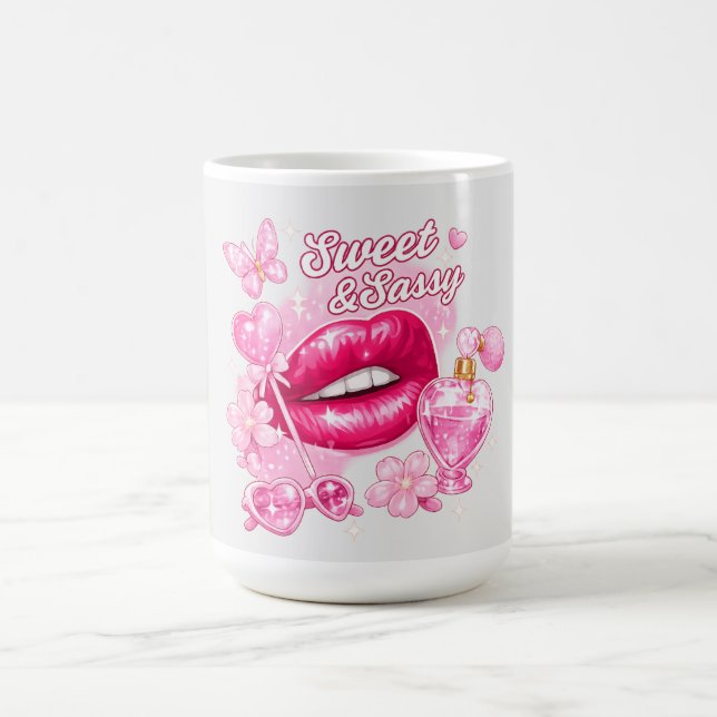 De Café Caneca Rosa Coquete Doce e Sassy (Centro)