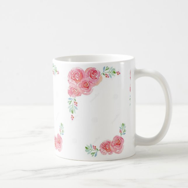 De Café Caneca rosa escalada (Direita)